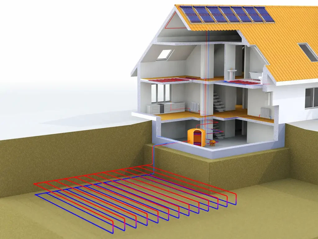HVAC services - Geothermal systems diagram - Clinton, IL